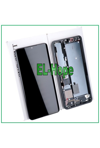 LCD DISPLAY FRAME ORIGINAL XIAOMI MI CC9 PRO M1910F4E TOUCH GLASS BLACK TARNISH