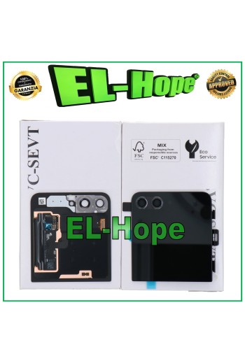 EXTERNAL LCD DISPLAY GLASS BODY ORIGINAL SAMSUNG GALAXY Z FLIP 5 SM-F731B BLACK