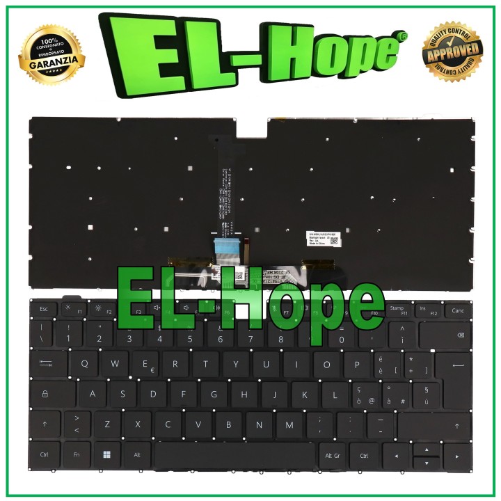 ITALIAN KEYBOARD FOR HUAWEI D14 NOTEBOOK NBB-WAP9R WAH9Q /KLVC-WAH9L WF H9L E9L