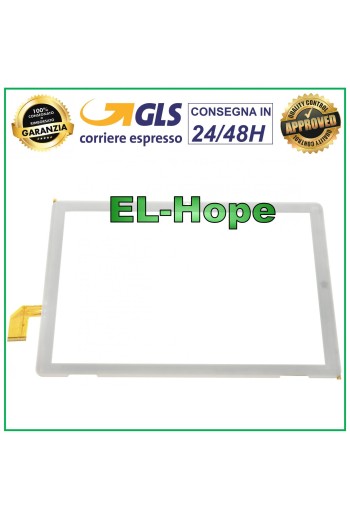 TOUCH SCREEN GLASS FOR MEDIACOM SmartPad iyo 10 4G M-SP1FY4G WHITE ORIGINAL