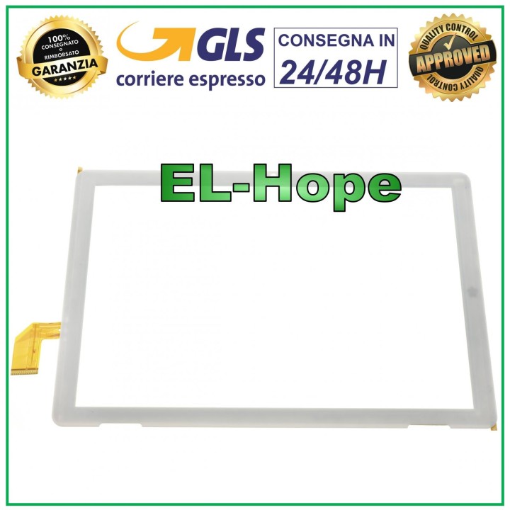 TOUCH SCREEN GLASS FOR MEDIACOM SmartPad iyo 10 4G M-SP1GY4G WHITE ORIGINAL