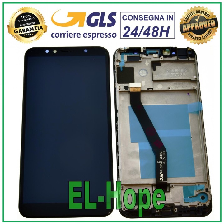 LCD DISPLAY FRAME FOR HUAWEI HONOR 7A AUM-L29 AUM-L41 TOUCH SCREEN BLACK SCREEN