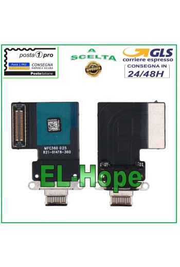 CHARGING CONNECTOR IPAD PRO 11 2020 A2068 A2230 A2228 BLACK CHARGING FLAT FLEX