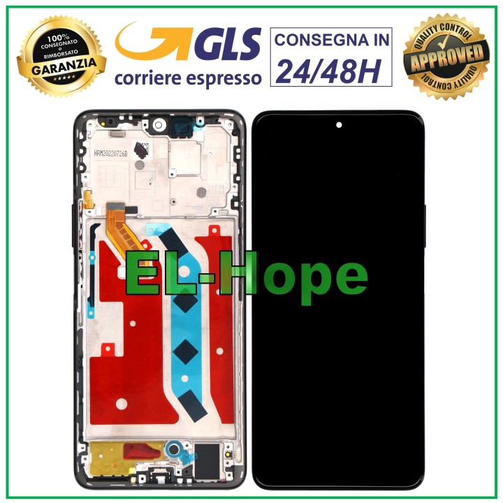 LCD DISPLAY + FRAME FOR HONOR X9 5G 2022 ANY-NX1 TOUCH SCREEN GLASS SCREEN BLACK