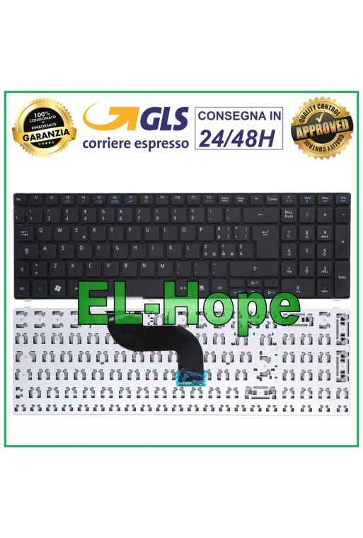 ITALIAN KEYBOARD FOR ACER ASPIRE 5200 5236 5242 5250 5251 5252 BLACK NOTEBOOK