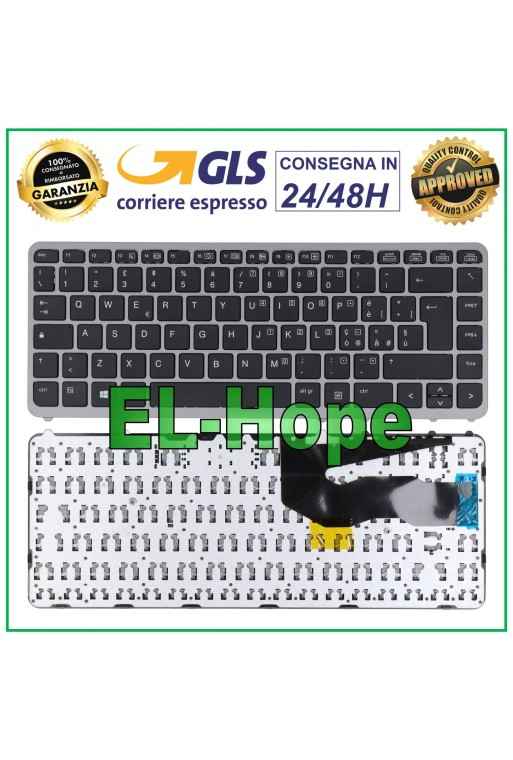 ITALIAN KEYBOARD FOR HP 745 G2 / 750 G1 G2 / 755 G2 / ZBOOK 14 FRAME SILVER