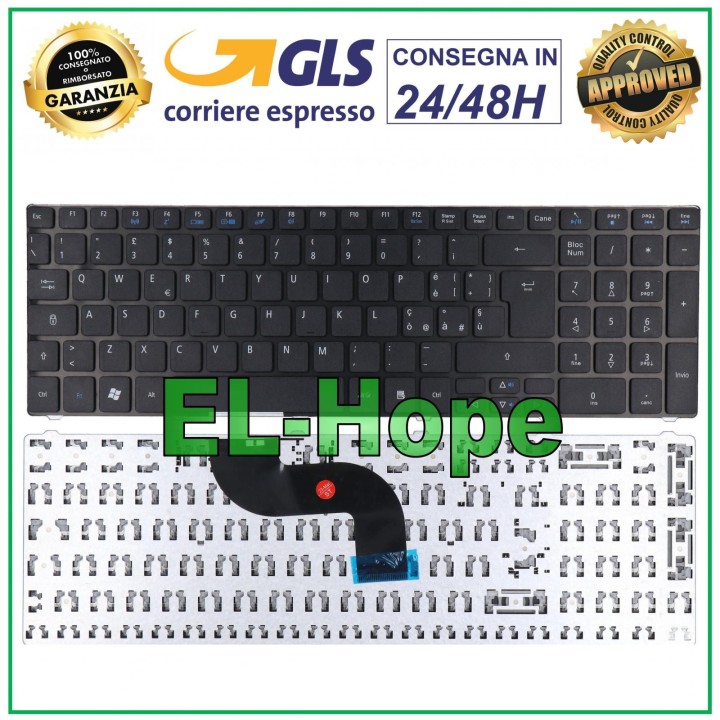 ITALIAN KEYBOARD eMACHINES NOTEBOOK E SERIES E642 E642G E644 E644G E529 E729