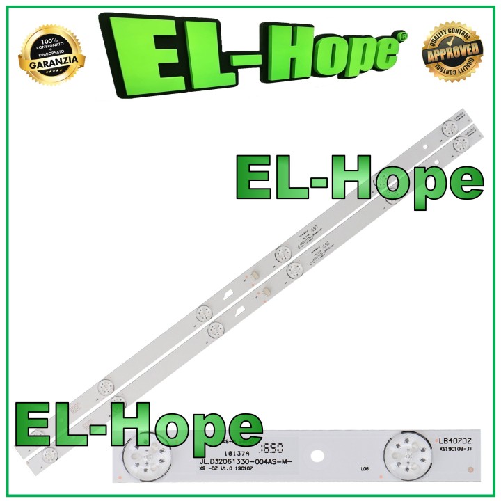 KIT OF 2 6 LED STRIP BARS FOR HAIER TV 32 4C-LB320T-GY6 LE32B750 LE32D99 LED32B75