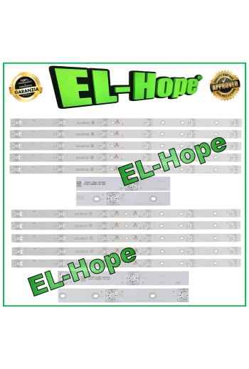 KIT 10 STRIP BARS 6 LED TV 50 TCL LB1110 YHE-4C-LB5006-YH14J 020420-400C1-54523