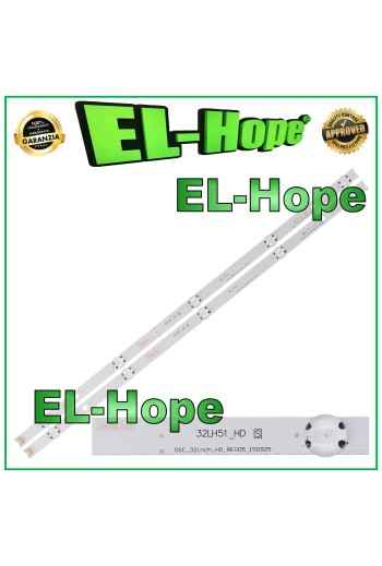 KIT 2 BARS 5 LEDs FOR TV 32 LG AGF79046701 AGF79082601 32LH51HD SVL320AL5