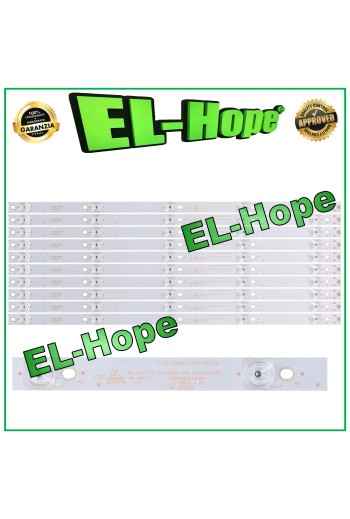 KIT 10 5 LED STRIP BARS FOR 55 TV BENQ 4708-K55WD9-A2117N01 DH-LM55-S200