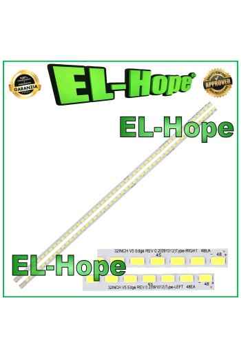 KIT OF 2 48 LED BARS FOR TV 32 LG-INNOTEK-32INCH-V5-EDGE-REV-0.2-TYPE-LEFT/RIGHT