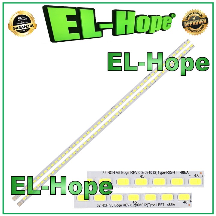 KIT OF 2 48 LED BARS FOR TV 32 LG-INNOTEK-32INCH-V5-EDGE-REV-0.2-TYPE-LEFT/RIGHT