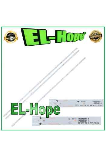 KIT OF 3 LED BARS FOR TV 39 VESTEL 39-DRT-VNB-A-TYPE /B T390HVN04.0 17DLB39VER1-B