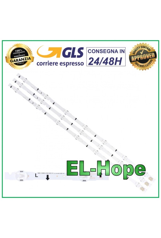 KIT 3 LED STRIP BARS FOR 32 SAMSUNG TV D4GE-320DC0-R2/R3 / D4GE320DC0R2/3 