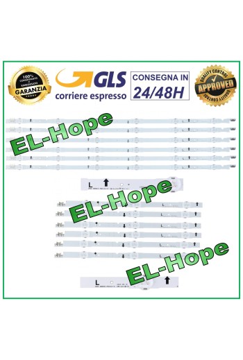 KIT 12 LED STRIP BARS FOR SAMSUNG TV D4GE-480DCA-R3/DCB LH48DBDPLGC HG48ED690DB