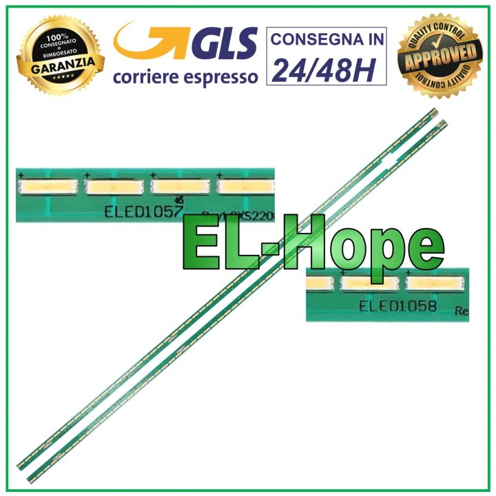KIT 2 LED BARS FOR TV 55 LG AGS45423 / 6091L-3045A / 6916L-2318A / 6916L-2319A