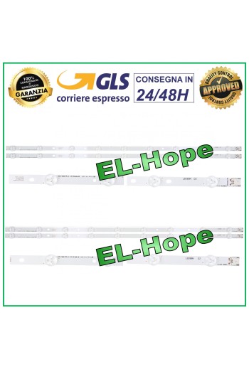 KIT OF 4 BARS 2A 2B STRIP OF 9 LEDS FOR TV 32 LG 32LS3400 LC320DXN 6916L-0881A