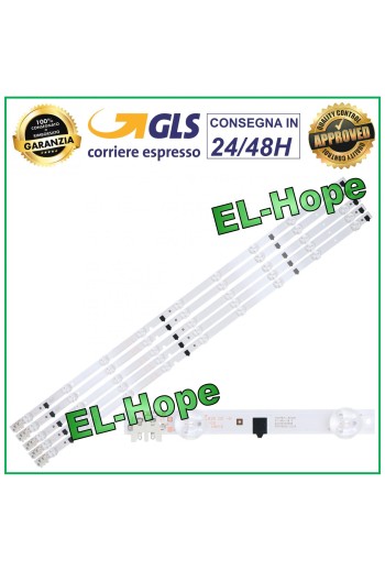 KIT 5 9 LED STRIP BARS FOR TV 32 SAMSUNG UE32F6200 / UE32F6350 / UE32F6400