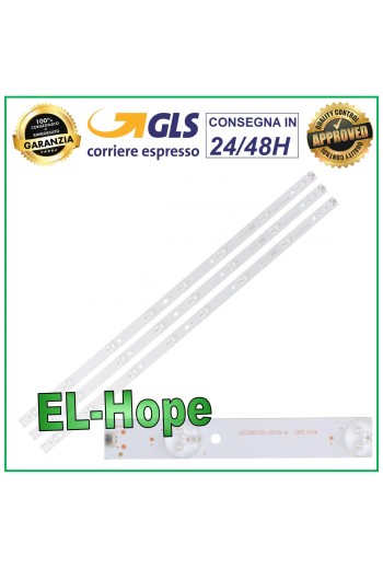 KIT OF 3 8 LED STRIP BARS FOR TV 32 TCL JL.D32081235-057AS-M H32B3803 H32B380B