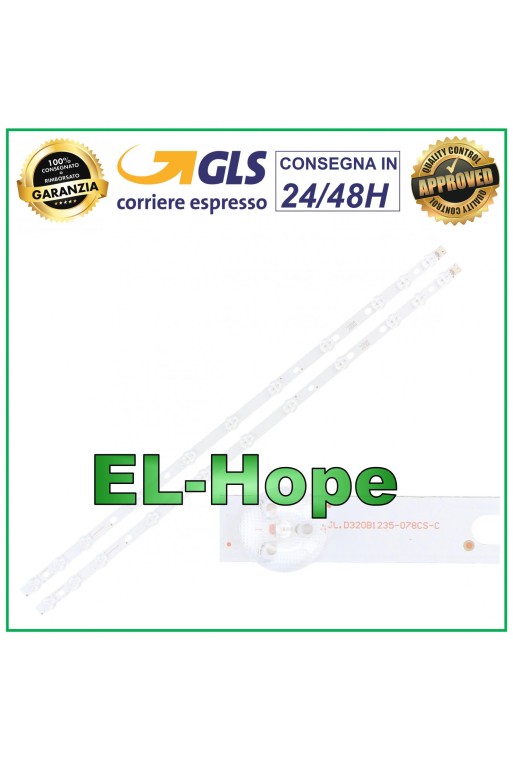 KIT OF 2 LED STRIP BARS FOR DIGIHOME TV JL.D320B1235-078CS-C 32125DLED 32278HD