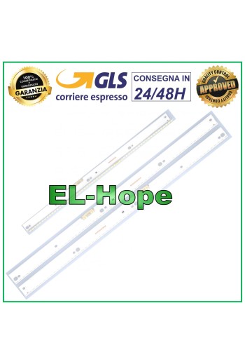 KIT OF 2 58 LED STRIP BARS FOR TV 49 SAMSUNG V6ER-490SMB-LED58-R2 L533mm