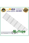 KIT 7 6 LED STRIP BARS FOR TV 55 POLAROID AGS45994 / P55FS0756A / P55US0756A