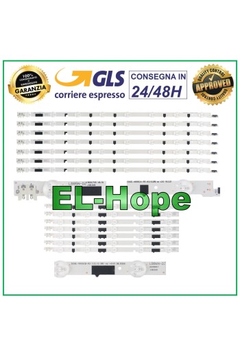 KIT 14 LED STRIP BARS FOR TV 40 SAMSUNG UE40F5500A / UE40F66 / UE40F5300A