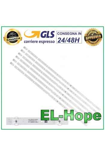 KIT 6 8 LED STRIP BARS FOR TV 65 TCL 65S4LEAA / 65UD6306 / 65V2 / D65A620U