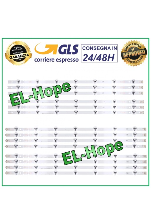 KIT 12 LED BARS FOR TV LG 55LB LC550DUH 55LB670VZAB 55LB679VZF 55LB730V 55LB670