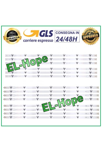 KIT 12 LED BARS FOR TV 55 LG 55LB677 55LB679 55LB680 55LB700 55LB720 55LB750