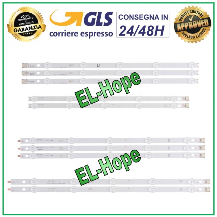 KIT 10 LED TV BARS 42 VARIOUS BRANDS SANYO VIZIO DP42D23 P42D2300 E420DA0LA