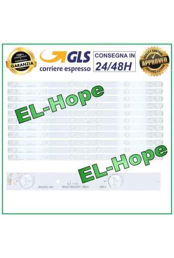 KIT 11 STRIP BARS 6 LED TV 50 HISENSE LTDN50K321UWTSEU LED50 UB50EC591UWTS 