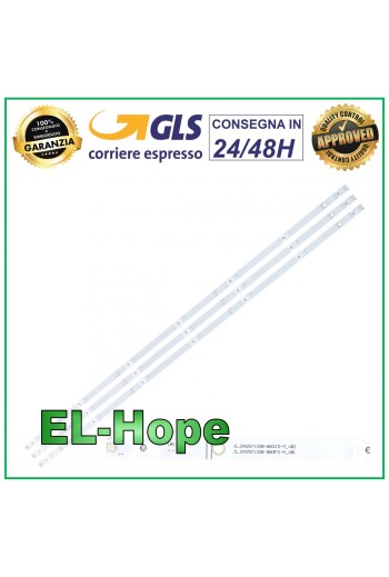 KIT 3 BARS 7 LED TV 42 HISENSE ZD-HI-D425-3X7-02-SJE30-V2.3 SVH425A05 AGS46160