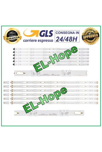 KIT 12 LED TV BARS 50 SAMSUNG UA50K / UE50K / UA50MU / UE50MU / UN50MU /UN50KU