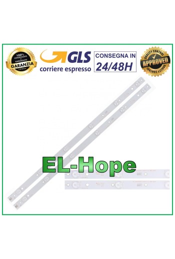 KIT 2 BARS 6 LEDs FOR PHILIPS TV 320TT09 YX-32042010-3C553-0-9 ES-089 AGS45355