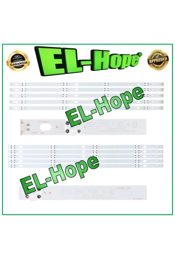 KIT 10 BARS FOR TV 55 LG 55LJ61 55LJ55 55LV34 55LV64 55UJ63 55LJ62 55UJ65