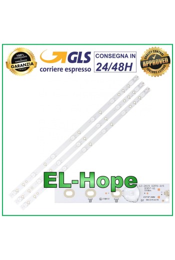 KIT 3 LED STRIP BARS FOR SONY TV GJ-2K15 D2P5-315 D307-V1 KDL32R3 00BV1 30D