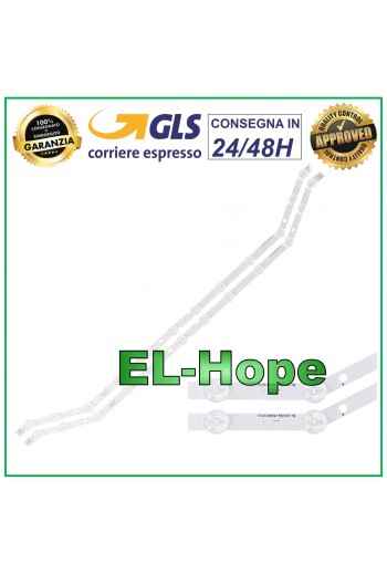 KIT 2 LED BARS FOR SAMSUNG TV D3GE-320SM1-R2 LED168 LM41-00001S SS3203 12 LEDs