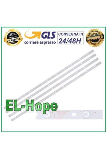 KIT 4 STRIP BARS 11 LED TV HAIER LED40D11-ZC14-03 / JVC