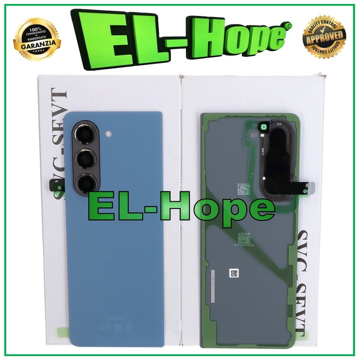 ORIGINAL SAMSUNG GALAXY Z FOLD 5 5G SM-F946B BLUE BACK CASE COVER
