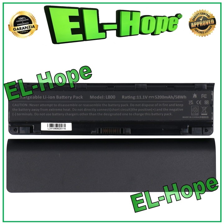 TOSHIBA L800 PA5027U 5200 mAh 11.1V BLACK NOTEBOOK BATTERY EQUAL TO ORIGINAL