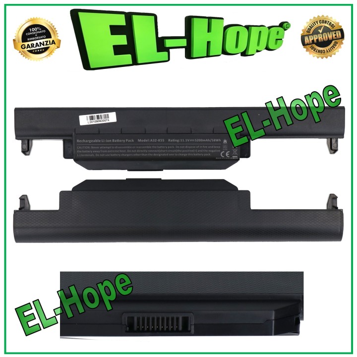 ASUS 0B11000050400 5200mAh 11V BLACK NOTEBOOK BATTERY EQUAL TO ORIGINAL