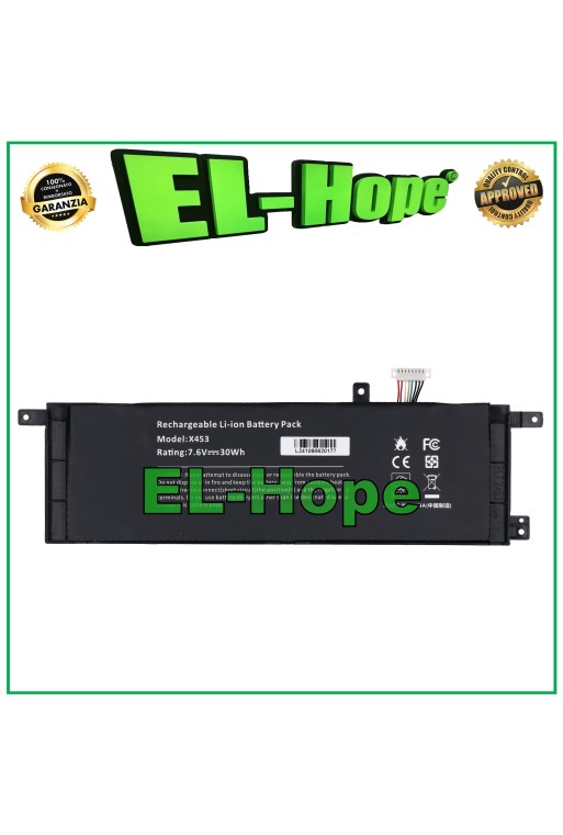 ASUS D553MA D453 R413MA D453M 4000 mAh BLACK NOTEBOOK BATTERY EQUAL TO ORIGINAL