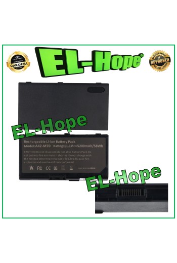 ASUS 70NU51B2100Z 5200mAh 11.1V BLACK NOTEBOOK BATTERY EQUAL TO ORIGINAL