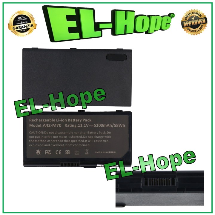 ASUS 70NFU1B1300Z 5200mAh 11.1V BLACK NOTEBOOK BATTERY EQUAL TO ORIGINAL