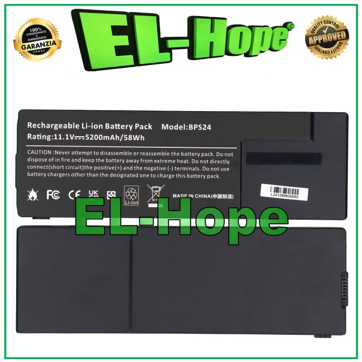 BATTERY FOR SONY VAIO VGPBPL24 5200 mAh 11.1V BLACK NOTEBOOK PC EQUAL TO ORIGINAL
