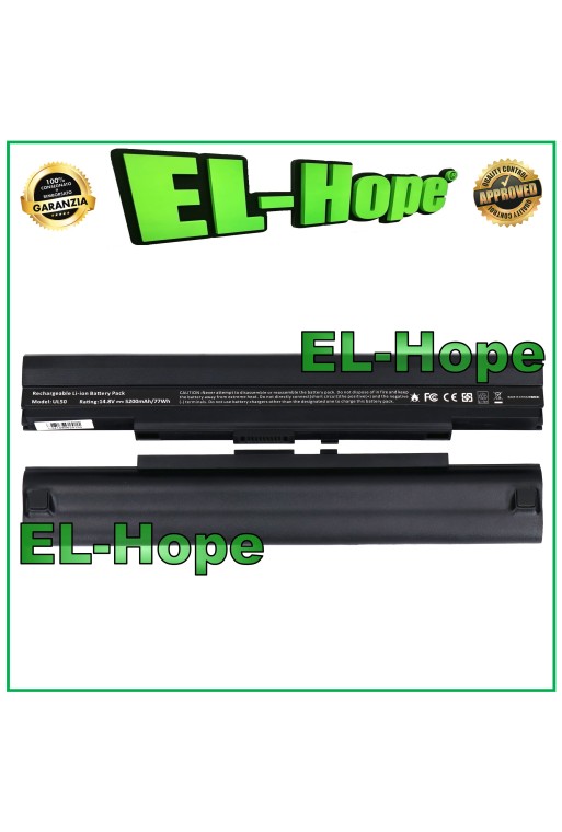 BATTERY FOR NOTEBOOK ASUS A42-UL80 A42-UL50 5200 mAh 14.8V BLACK EQUAL ORIGINAL