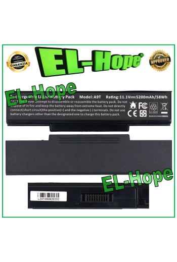 ASUS A9T 70NI51B2000 5200mAh 11.1V 58Wh NOTEBOOK PC BATTERY PARI ORIGINAL