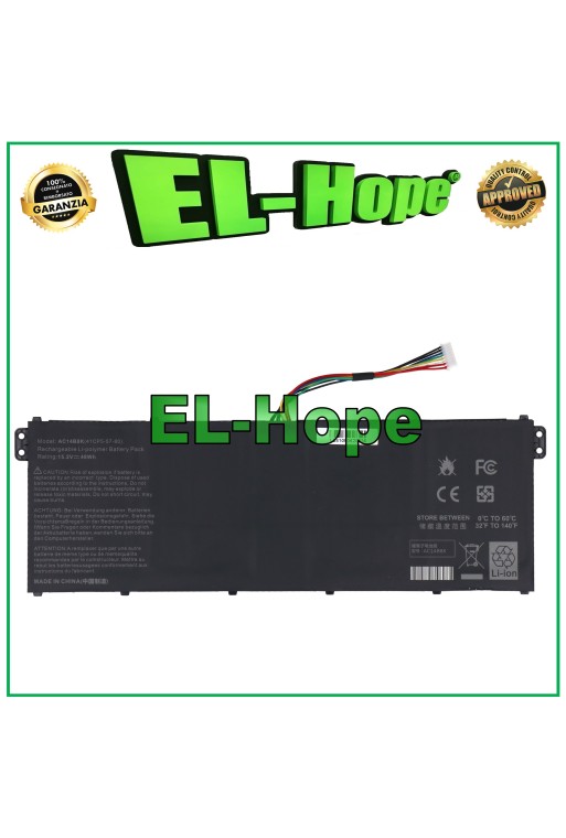 ACER AC14B8K NE511 NE512 2750mAh 15.2V BLACK NOTEBOOK BATTERY EQUAL TO ORIGINAL